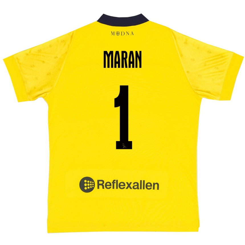 ילדים כדורגל Andrea Maran #1 צהוב כחול נייבי ג'רזי ביתית 2025/26