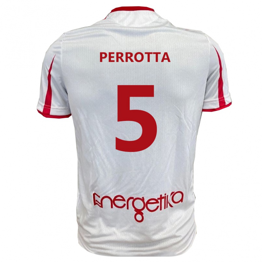 ילדים כדורגל מרקו פרוטה #5 לבן אדום ג'רזי ביתית 2025/26