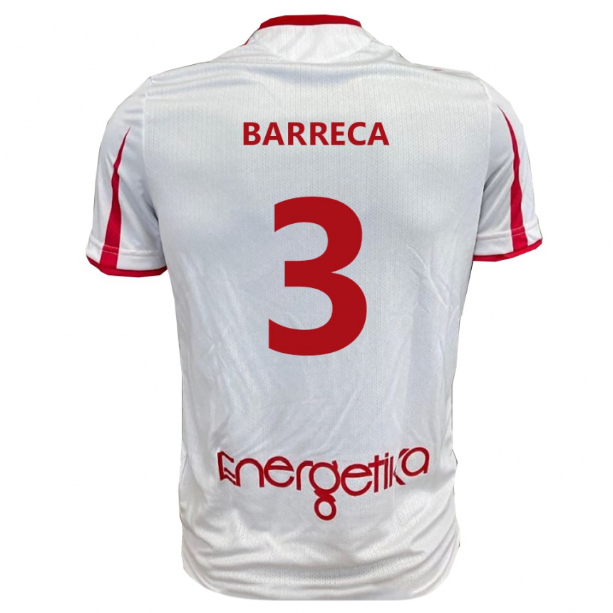 ילדים כדורגל אנטוניו בארקה #3 לבן אדום ג'רזי ביתית 2025/26