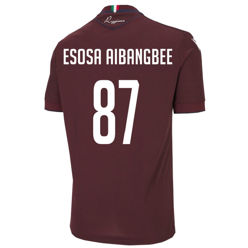 ילדים כדורגל סימון אסוסה איבנגבי #87 בורגונדי לבן ג'רזי ביתית 2025/26