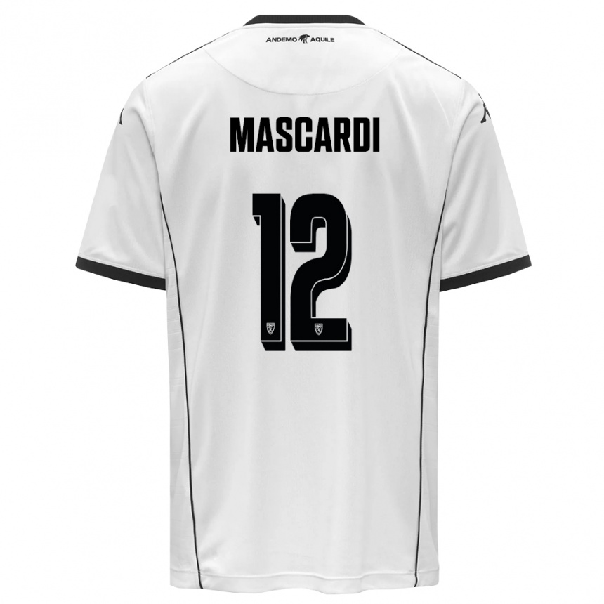 ילדים כדורגל דייגו מסקרדי #12 לבן שחור ג'רזי ביתית 2025/26