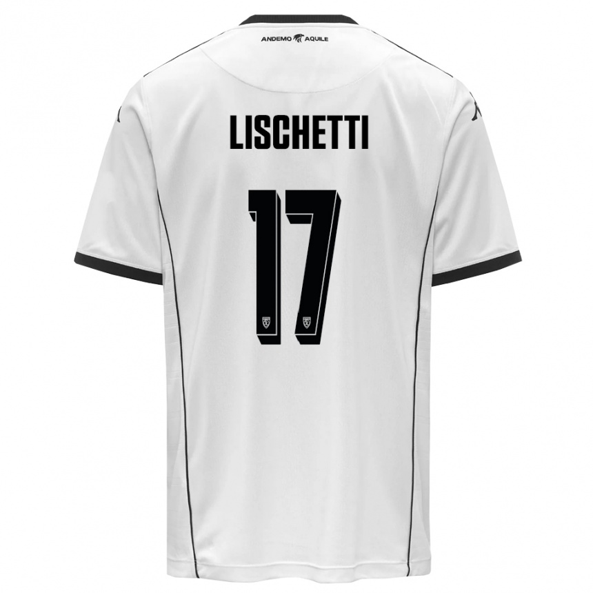 ילדים כדורגל לורנזו ליזקטי #17 לבן שחור ג'רזי ביתית 2025/26