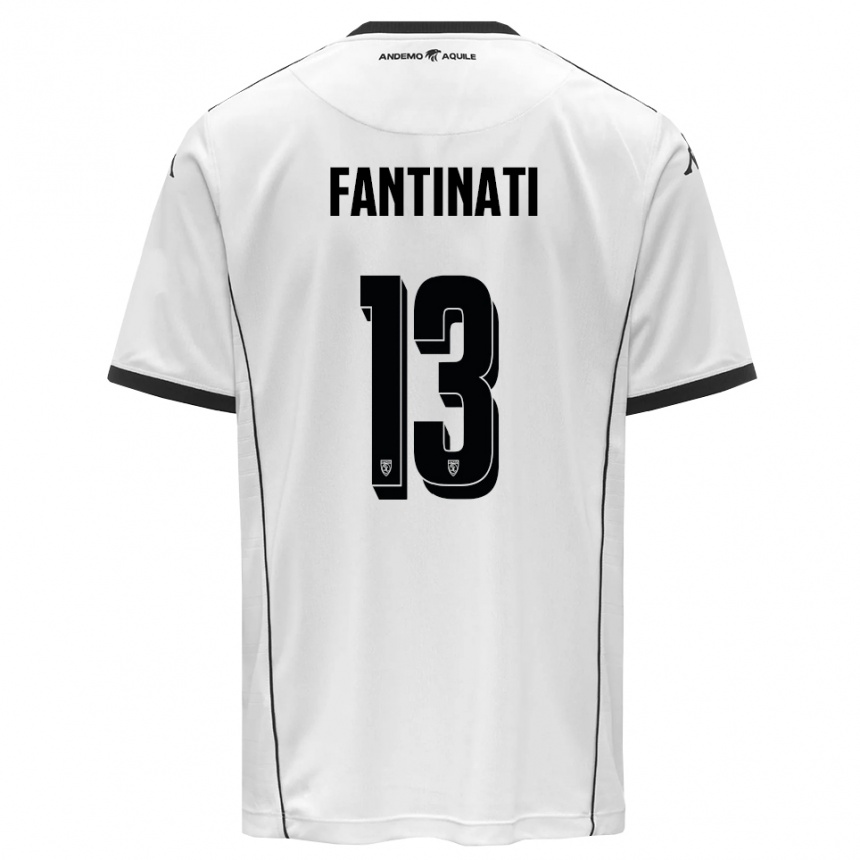 ילדים כדורגל כריסטיאן פנטינאטי #13 לבן שחור ג'רזי ביתית 2025/26