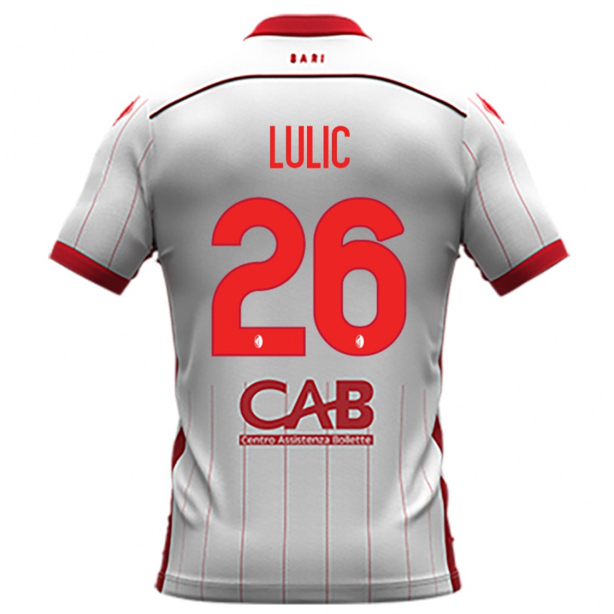 ילדים כדורגל קרלו לוליץ׳ #26 לבן אדום ג'רזי ביתית 2025/26