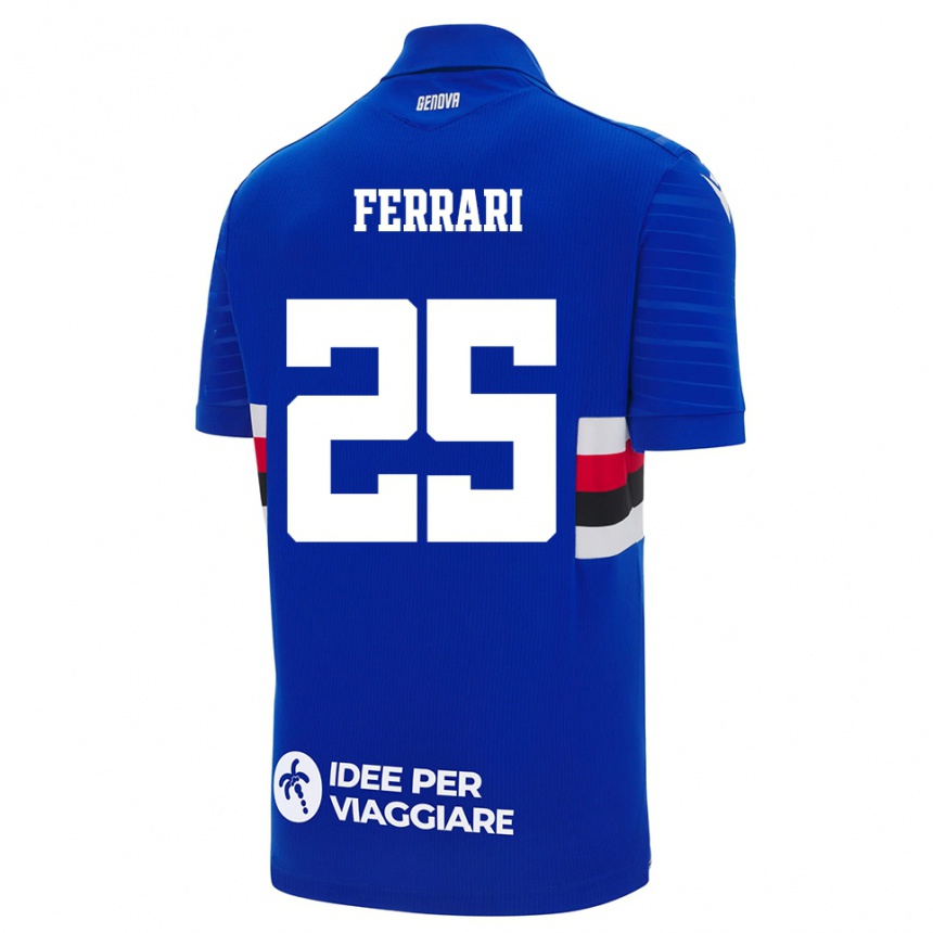 ילדים כדורגל Alex Ferrari #25 כחול לבן ג'רזי ביתית 2025/26