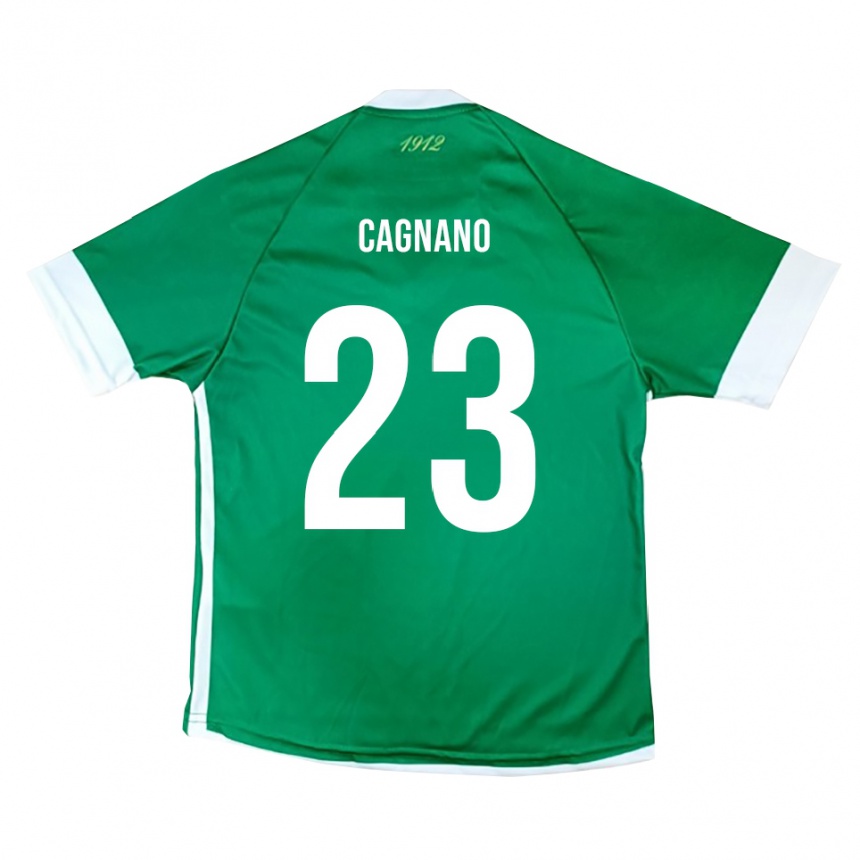 ילדים כדורגל אנדראה קניינו #23 ירוק לבן ג'רזי ביתית 2025/26