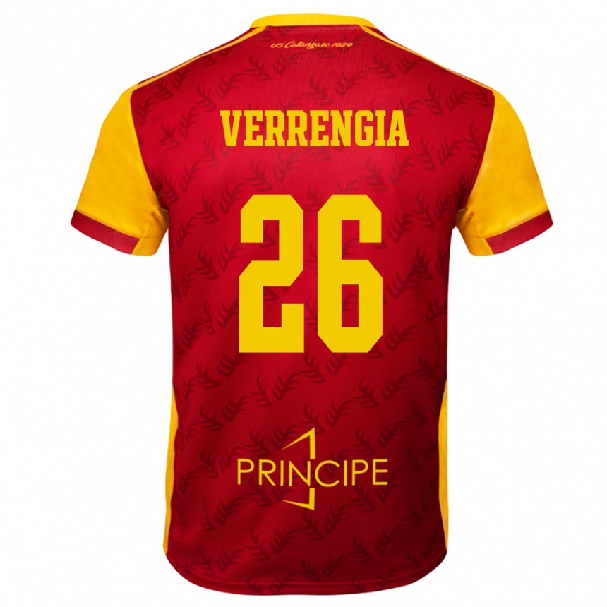 ילדים כדורגל ברונו ורנג׳יה #26 צהוב אדום ג'רזי ביתית 2025/26