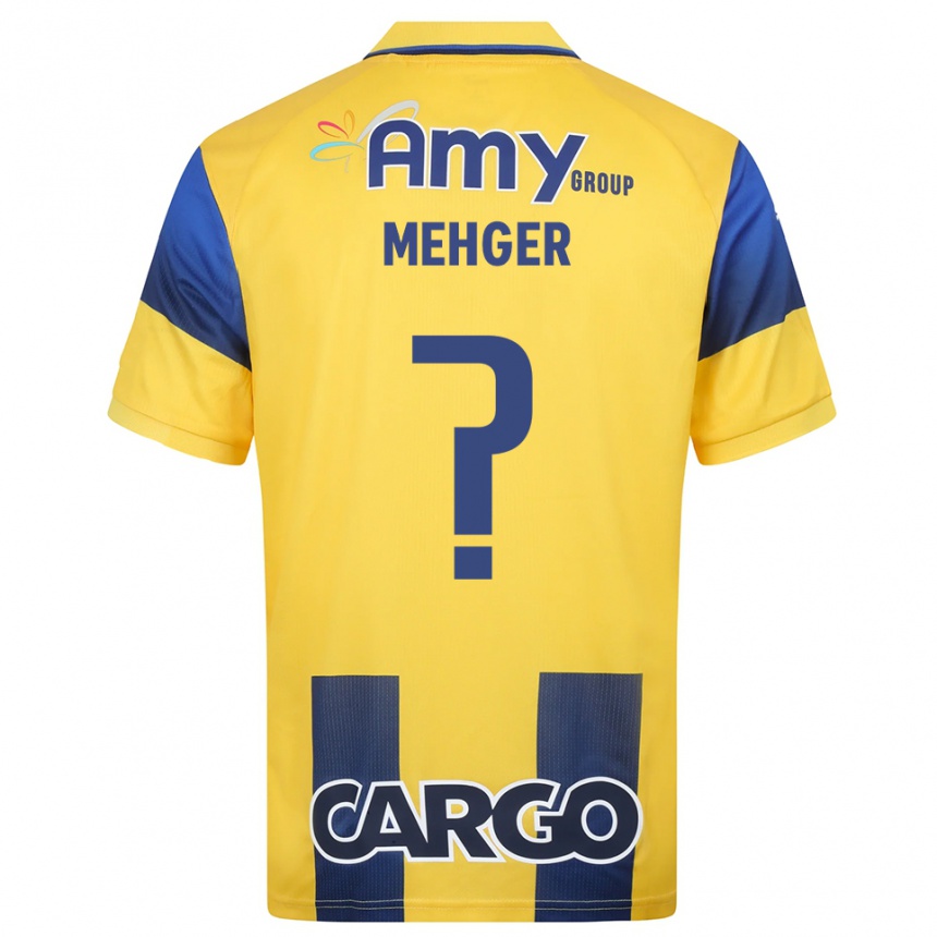 ילדים כדורגל Itay Mehger #0 צהוב כחול נייבי ג'רזי ביתית 2025/26