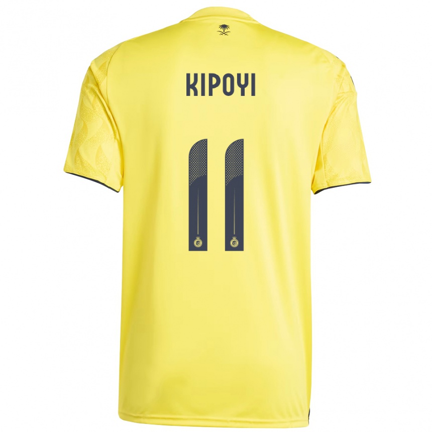 ילדים כדורגל Ruth Kipoyi #11 צהוב שחור ג'רזי ביתית 2025/26