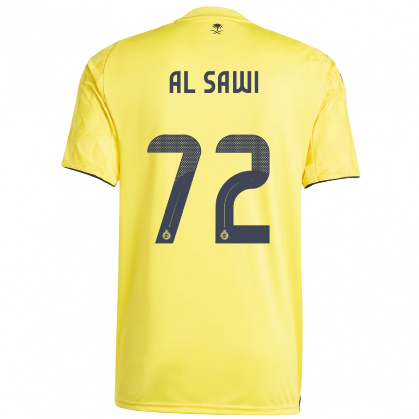 ילדים כדורגל Etaf Al-Sawi #72 צהוב שחור ג'רזי ביתית 2025/26