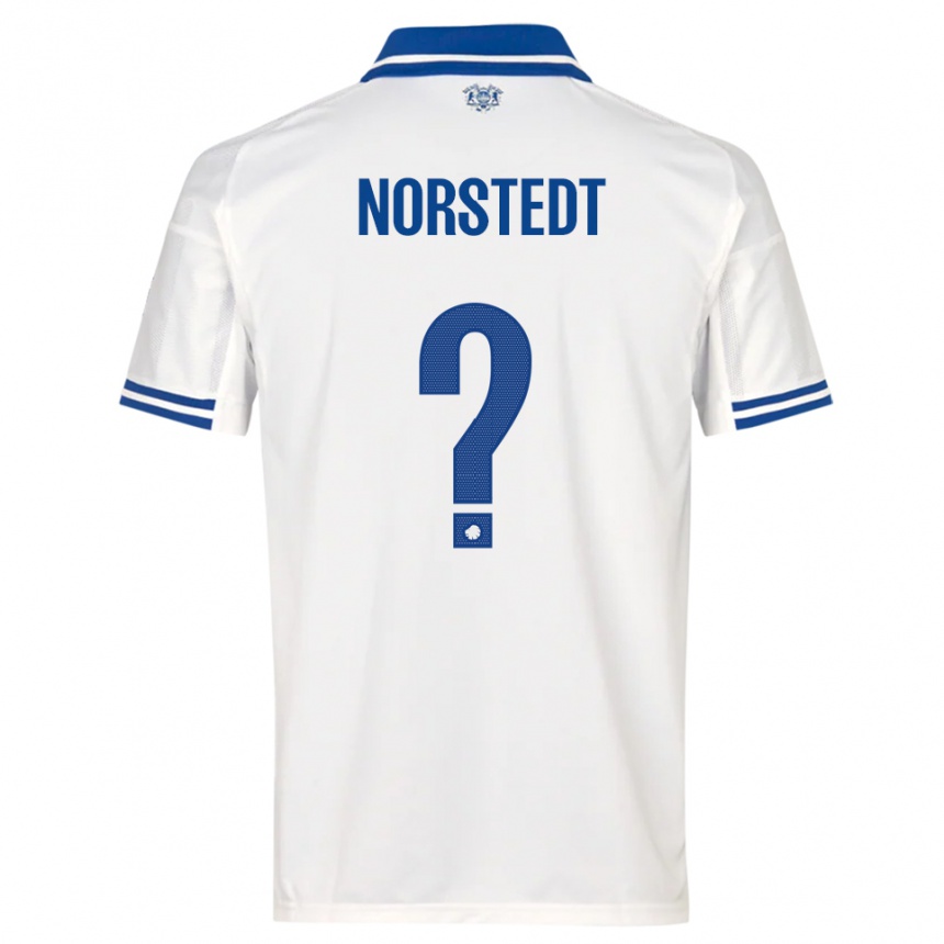 ילדים כדורגל Liam Norstedt #0 לבן כחול ג'רזי ביתית 2025/26