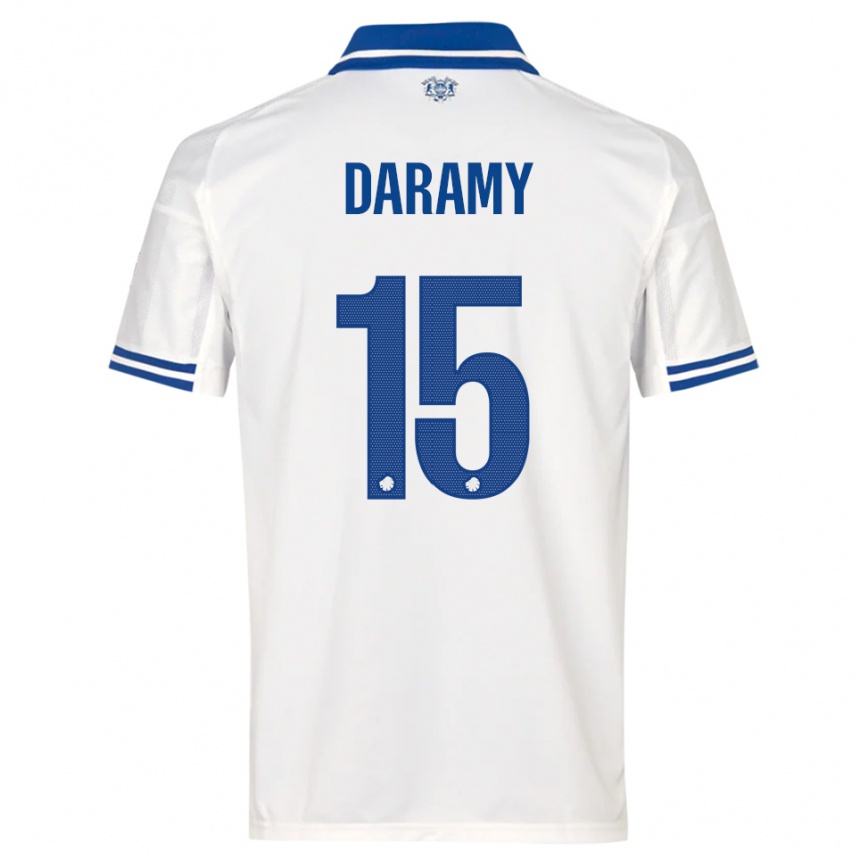 ילדים כדורגל Abdul Daramy #15 לבן כחול ג'רזי ביתית 2025/26