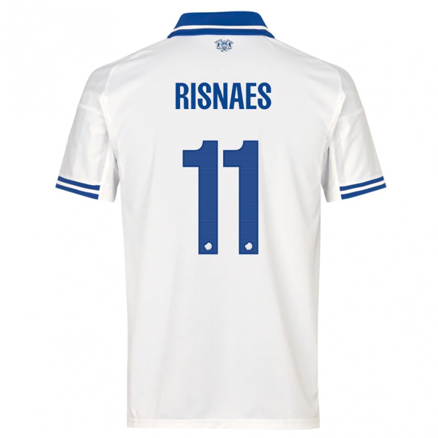 ילדים כדורגל רוברטו ריסנייס #11 לבן כחול ג'רזי ביתית 2025/26