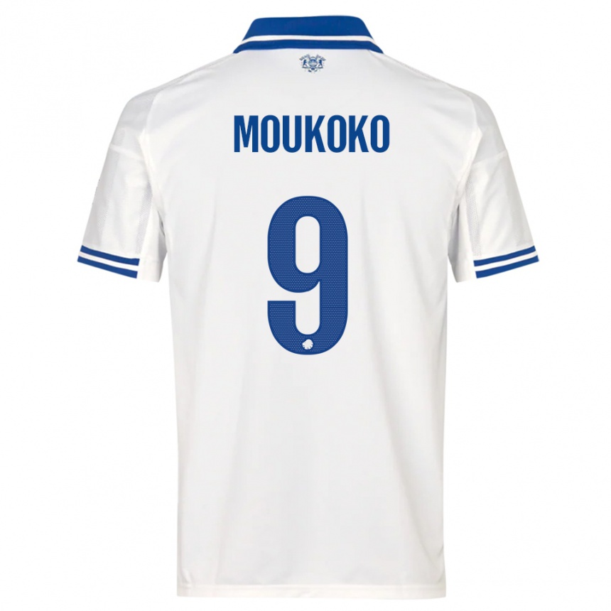 ילדים כדורגל יוסופה מוקוקו #9 לבן כחול ג'רזי ביתית 2025/26