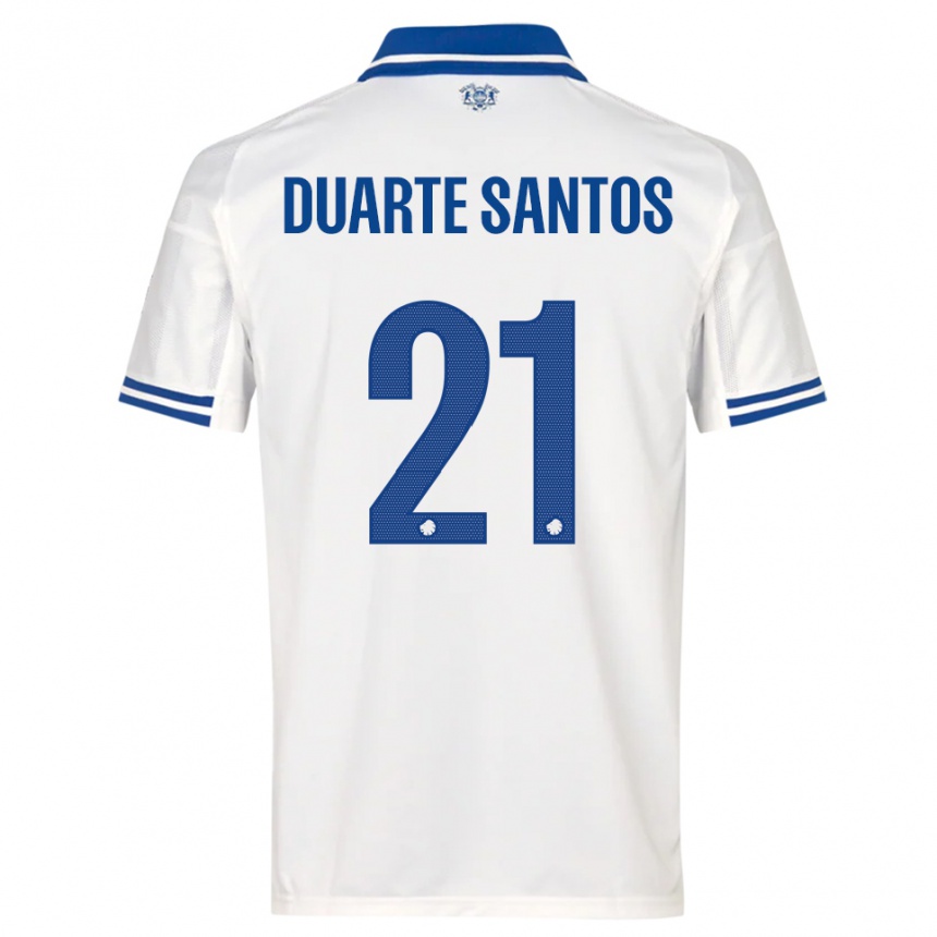 ילדים כדורגל Gabriel Duarte Santos #21 לבן כחול ג'רזי ביתית 2025/26