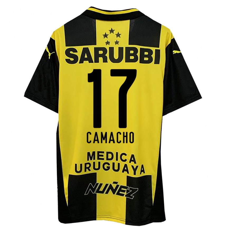 ילדים כדורגל Sebastián Camacho #17 צהוב שחור ג'רזי ביתית 2025/26
