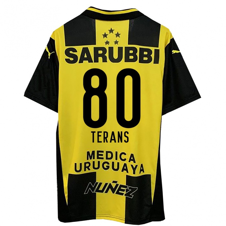 ילדים כדורגל דויד טראנס #80 צהוב שחור ג'רזי ביתית 2025/26 ילדים כדורגל דויד טראנס #80 צהוב שחור ג'רזי ביתית 2025/26