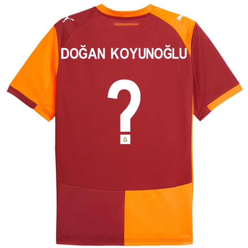 ילדים כדורגל Arda Doğan Koyunoğlu #0 אדום כתום ג'רזי ביתית 2025/26