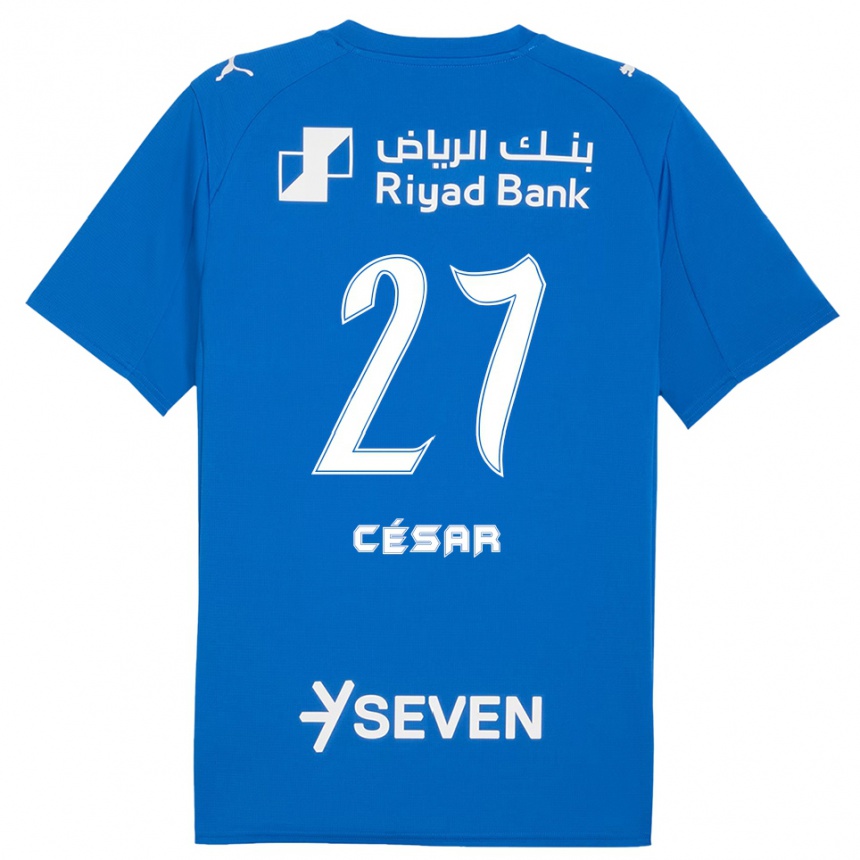 ילדים כדורגל קאיו סזאר #27 כחול לבן ג'רזי ביתית 2025/26