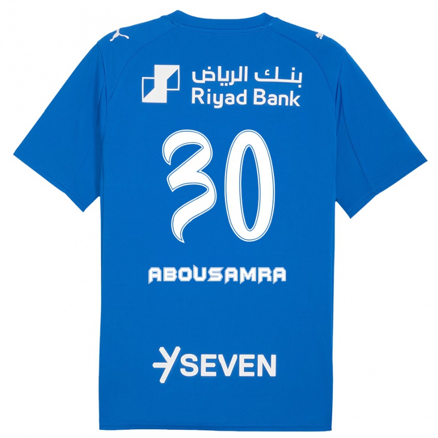 ילדים כדורגל Lamar Abousamra #30 כחול לבן ג'רזי ביתית 2025/26