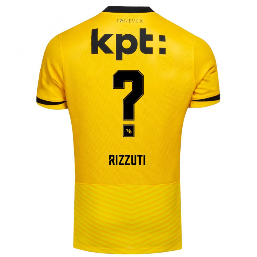 ילדים כדורגל Gabriele Rizzuti #0 צהוב שחור ג'רזי ביתית 2025/26