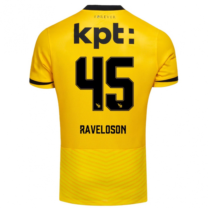 ילדים כדורגל ראיין ראוולוסון #45 צהוב שחור ג'רזי ביתית 2025/26