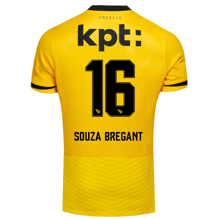 ילדים כדורגל Pietro Souza Bregant #16 צהוב שחור ג'רזי ביתית 2025/26