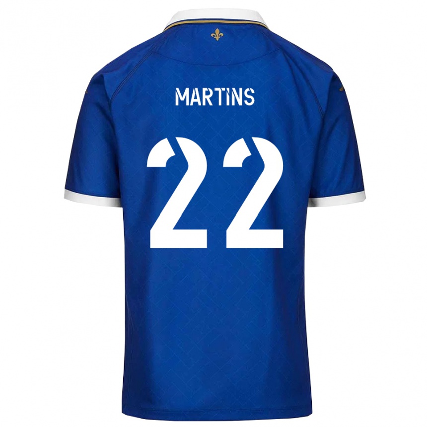 ילדים כדורגל Nicolas Martins #22 כחול זהב ג'רזי ביתית 2025/26