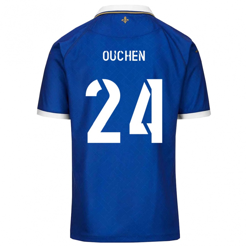 ילדים כדורגל עלי אושן #24 כחול זהב ג'רזי ביתית 2025/26