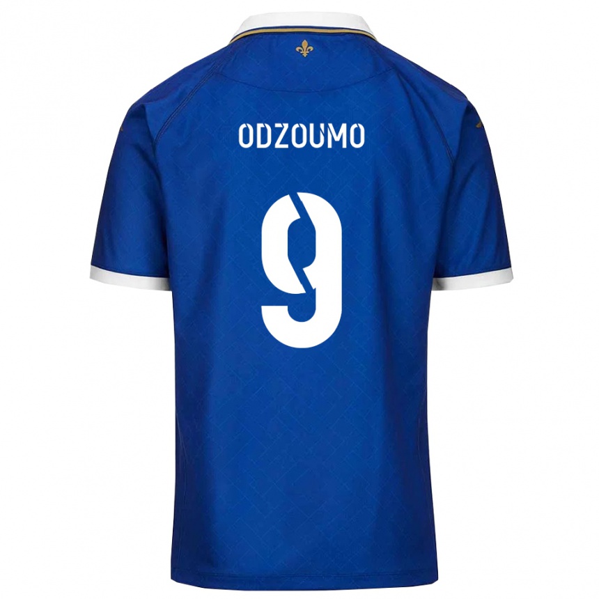ילדים כדורגל Cédric Odzoumo #9 כחול זהב ג'רזי ביתית 2025/26