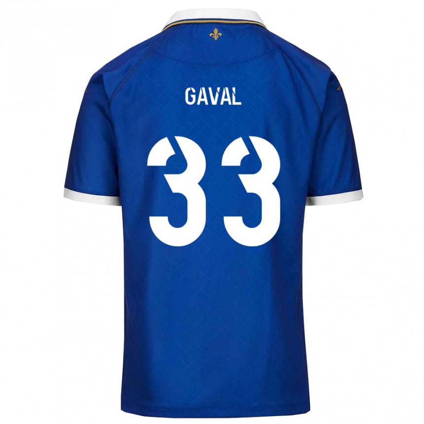 ילדים כדורגל אמה גאבל #33 כחול זהב ג'רזי ביתית 2025/26