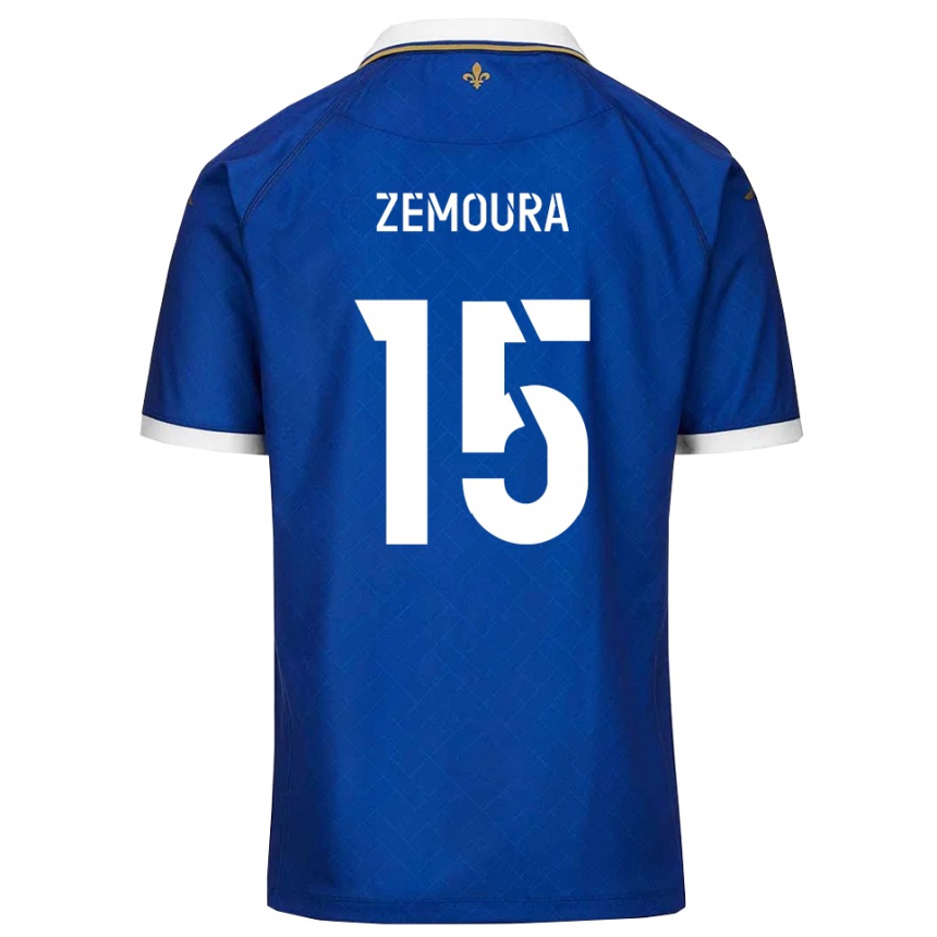ילדים כדורגל יוהן זמורה #15 כחול זהב ג'רזי ביתית 2025/26