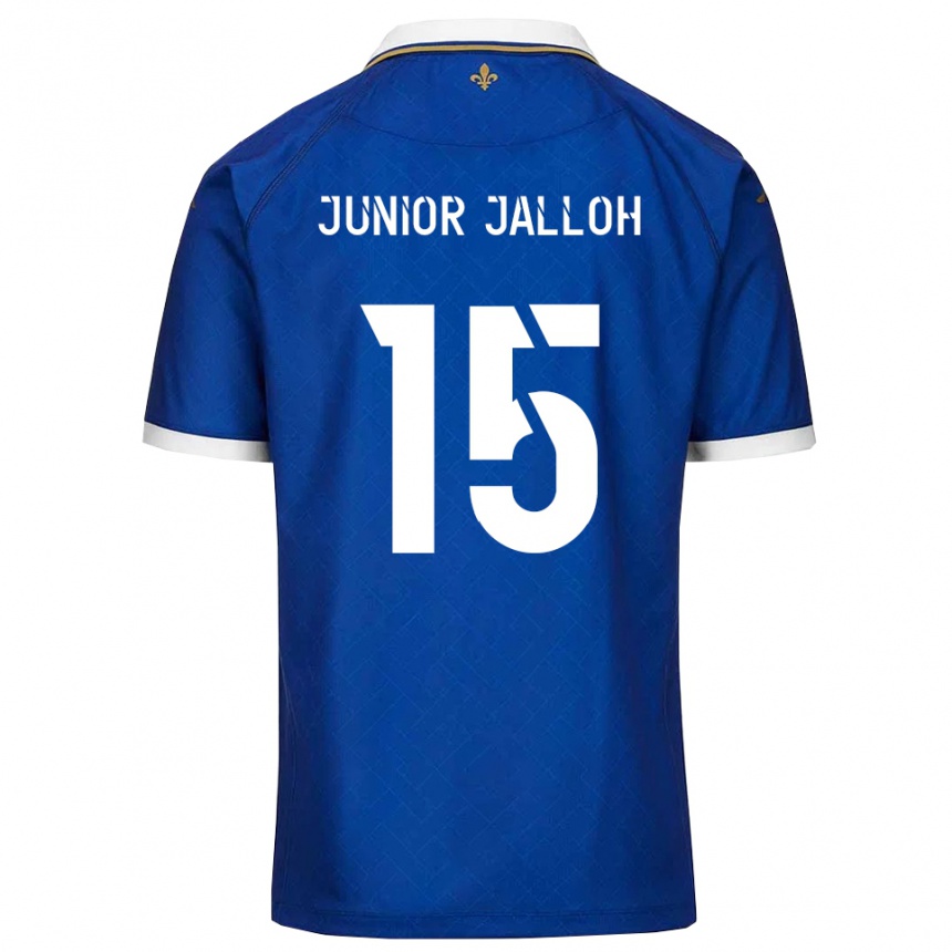 ילדים כדורגל Abubakar Junior Jalloh #15 כחול זהב ג'רזי ביתית 2025/26