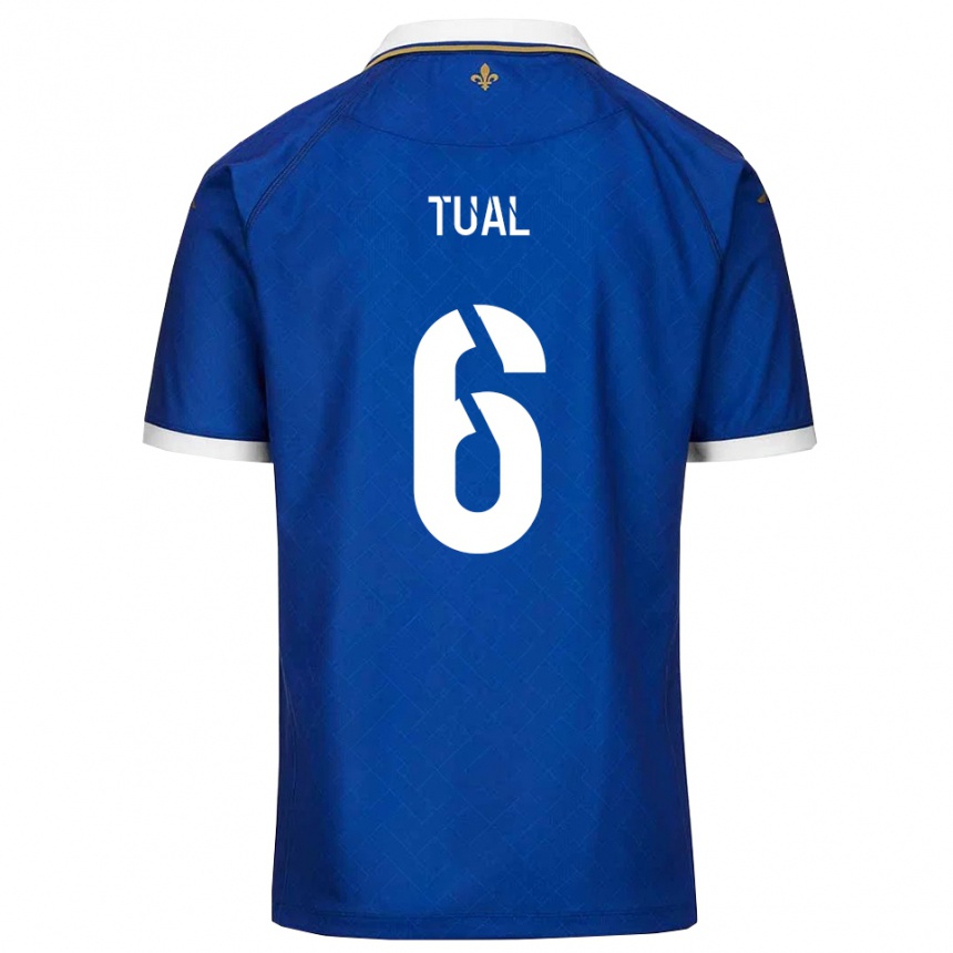 ילדים כדורגל Mathys Tual #6 כחול זהב ג'רזי ביתית 2025/26