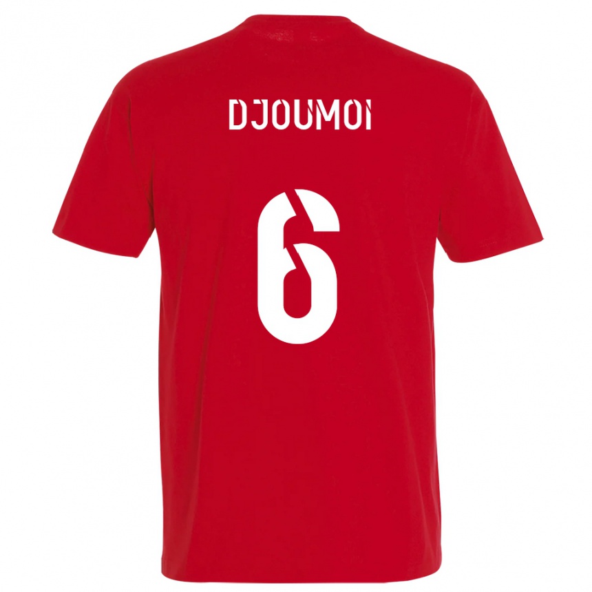 ילדים כדורגל Mourade Djoumoi #6 אדום צהוב ג'רזי ביתית 2025/26