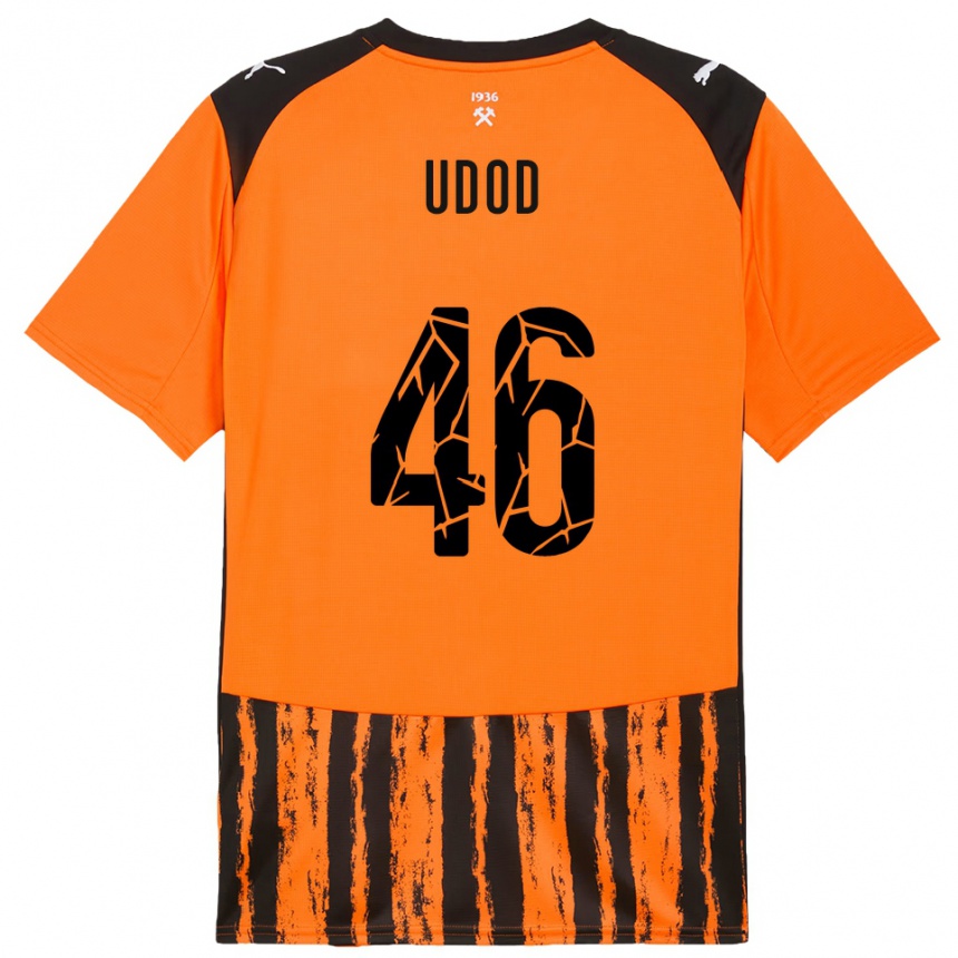 ילדים כדורגל דנילו אודוד #46 כתום שחור ג'רזי ביתית 2025/26