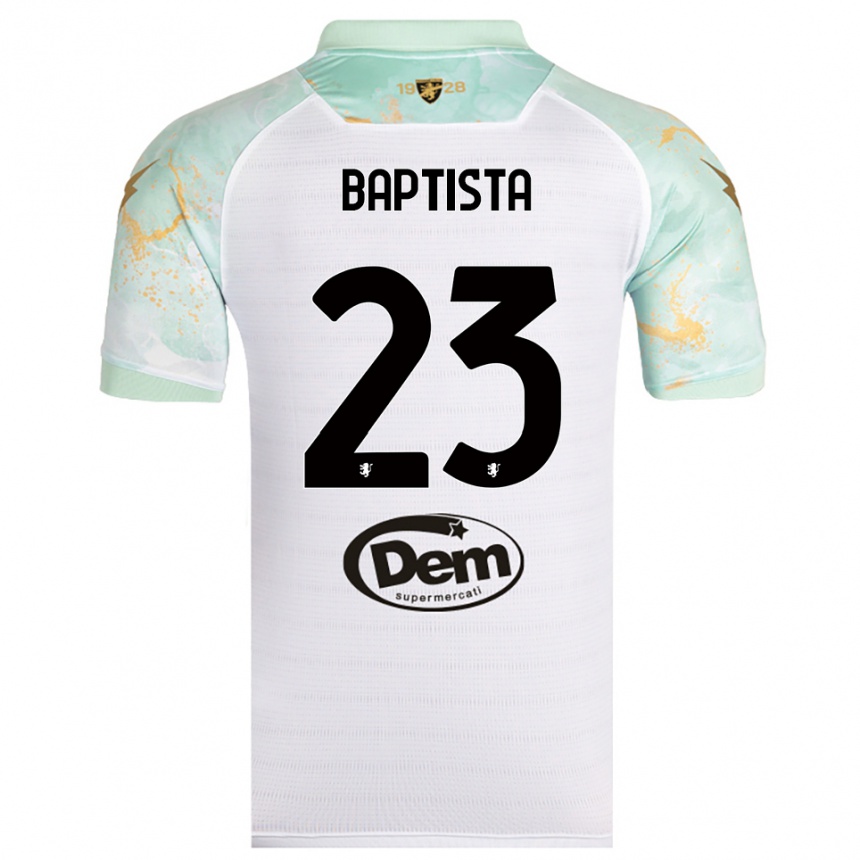 ילדים כדורגל ויקטור בפטיסטה אוליברה #23 לבן שחור הרחק ג'רזי 2025/26