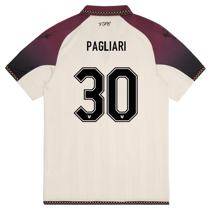 ילדים כדורגל Alessandro Pagliari #30 קרם בורדו הרחק ג'רזי 2025/26 ילדים כדורגל Alessandro Pagliari #30 קרם בורדו הרחק ג'רזי 2025/26