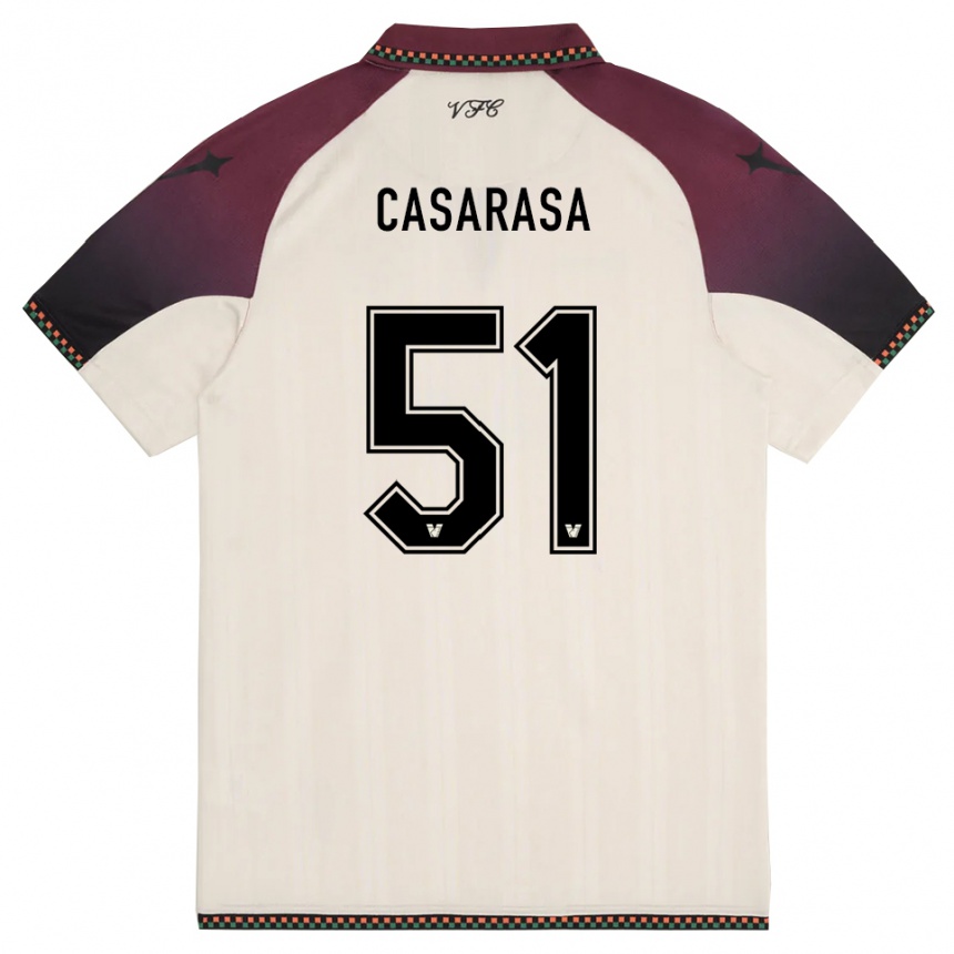 ילדים כדורגל אסיה קסרסה #51 קרם בורדו הרחק ג'רזי 2025/26