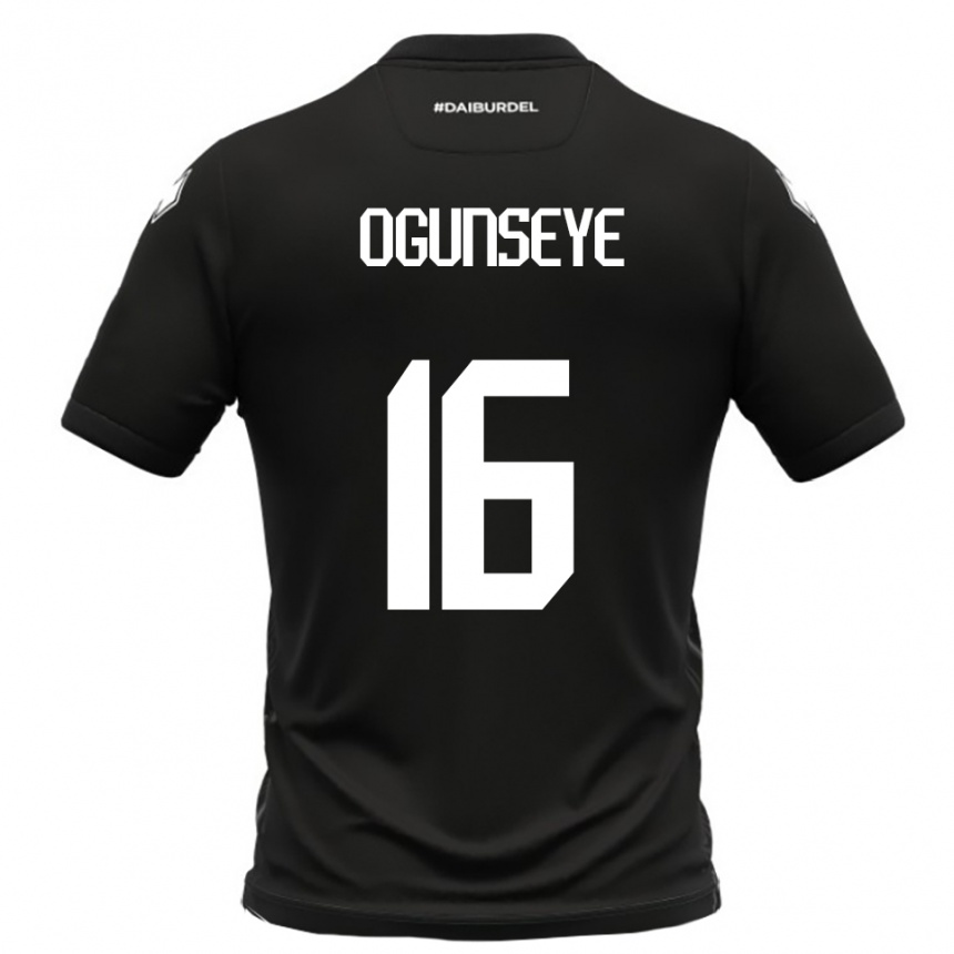 ילדים כדורגל רוברטו אוגונסייה #16 שחור לבן הרחק ג'רזי 2025/26