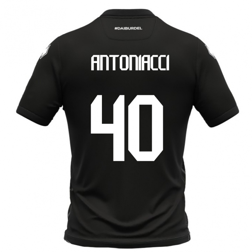 ילדים כדורגל אליה בריסקו #40 שחור לבן הרחק ג'רזי 2025/26