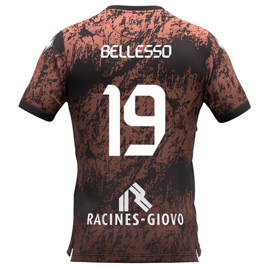 ילדים כדורגל דניאל בלסו #19 חום שחור הרחק ג'רזי 2025/26