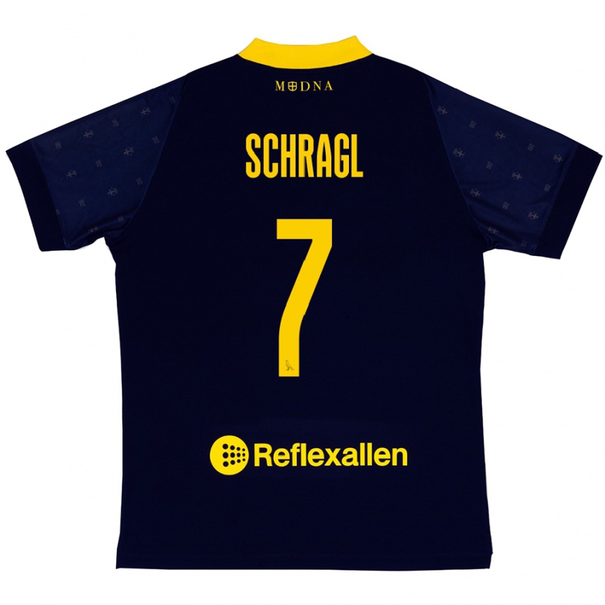 ילדים כדורגל ג׳אקוב שראגל #7 כחול נייבי צהוב הרחק ג'רזי 2025/26