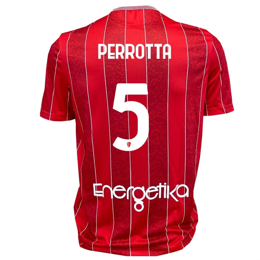 ילדים כדורגל מרקו פרוטה #5 אדום לבן הרחק ג'רזי 2025/26