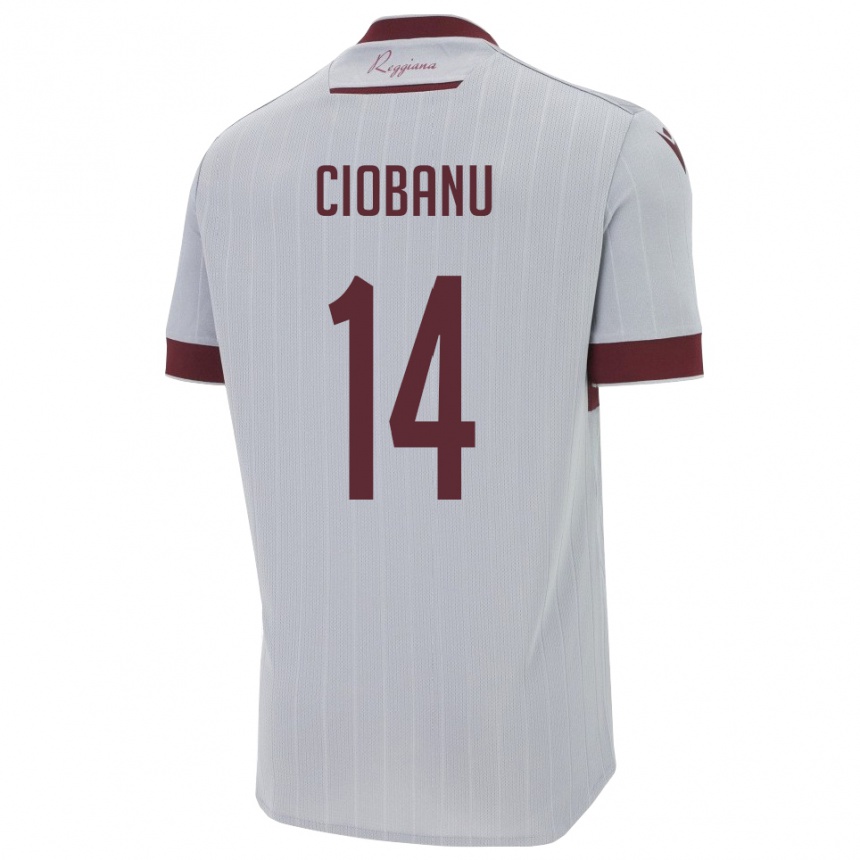 ילדים כדורגל אריק צ׳ובאנו #14 בורגונדי לבן הרחק ג'רזי 2025/26