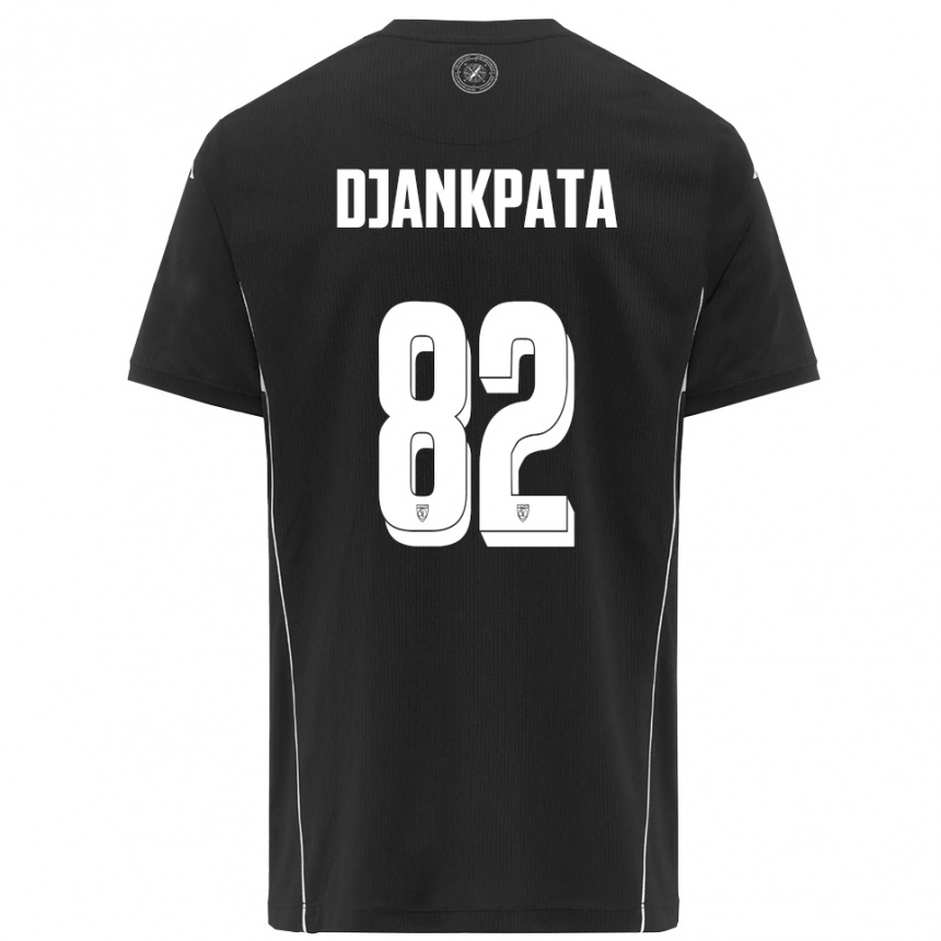 ילדים כדורגל האליד דג'אנקפאטה #82 שחור לבן הרחק ג'רזי 2025/26
