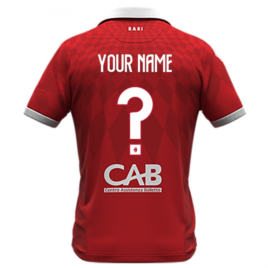 ילדים כדורגל השם שלך #0 אדום לבן הרחק ג'רזי 2025/26
