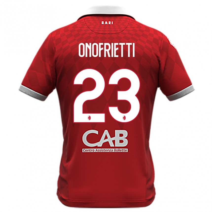 ילדים כדורגל וינצ'נזו אונפריטי #23 אדום לבן הרחק ג'רזי 2025/26 ילדים כדורגל וינצ'נזו אונפריטי #23 אדום לבן הרחק ג'רזי 2025/26