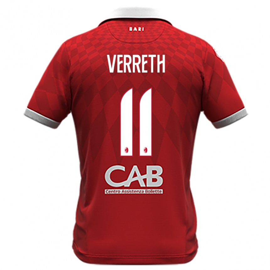 ילדים כדורגל מתיאס וורת' #11 אדום לבן הרחק ג'רזי 2025/26