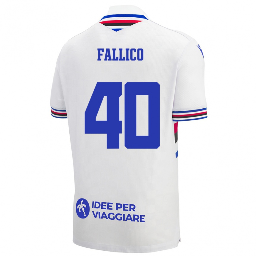 ילדים כדורגל ביאנקה פליקו #40 לבן כחול אדום הרחק ג'רזי 2025/26